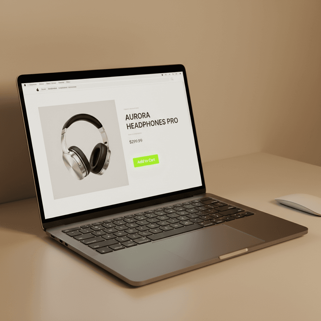 Publicação do produto no website